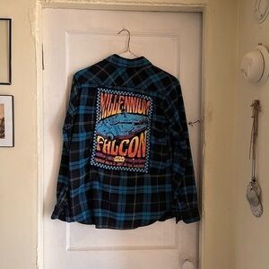 Star Wars Custom Flannel T-Shirt Men’s Size Large